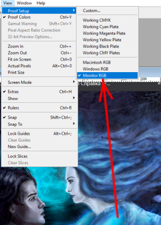 Proof Setup в фотошопе