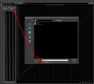 Кнопкой To File сохраняем кривые в текстовый файл с разметкой табуляторами (прекрасно для перекидывания в Excel через буфер)