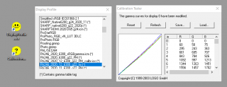 Скриншот DisplayProfile и CalibrationTester
