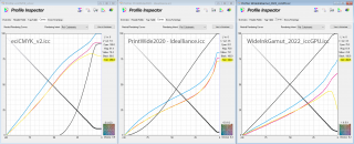 TIL и генерация черного профилей PrintWide 2020, eciCMYK v2, Wide Ink Gamut 2022