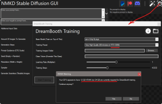 Требования к видеопамяти GPU для тренировки модели в DreamBooth