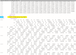 XML того же профиля, созданный при помощи iccMAX, гранулярность таблиц CLUT GridGranularity 41 выделена