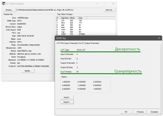Дискретность и гранулярность <br />профиля RGB as Fogra 39