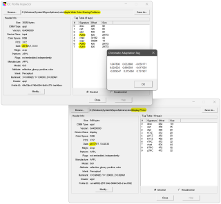 Apple Wide Color Sharing Profile.icc и Display P3.icc