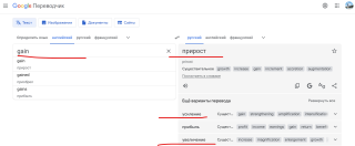 Переводы слова Gain