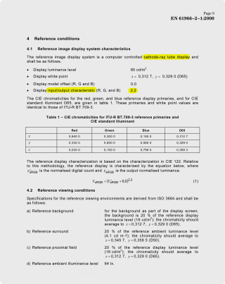 61966-2-1: Colour Measurement and Management in Multimedia Systems and Equipment - Part 2-1: Default RGB Colour Space - sRGB