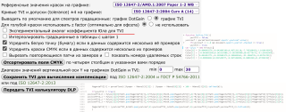 Интерфейс программы и кусочки кода. Вызов экспериментальной полиномиальной функции аналога коэффициента Юла для TVI