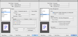 окно Print Settings в InDesign