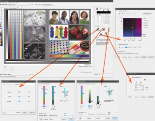 Инструменты коррекции Fiery Profile Editor. К сожалению среди них нет нужного инструмента, а Hue Edit даже не включается при выборе для редактирования черного